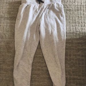 White joggers
